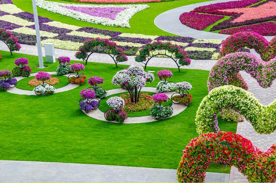 Парк цветов в Дубае (ОАЭ) Dubai Miracle Garden